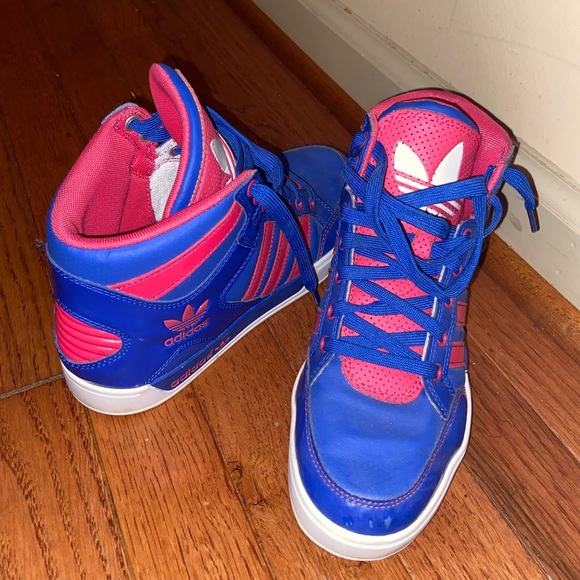 Pink & Blue Adidas. - Picture 1 of 6